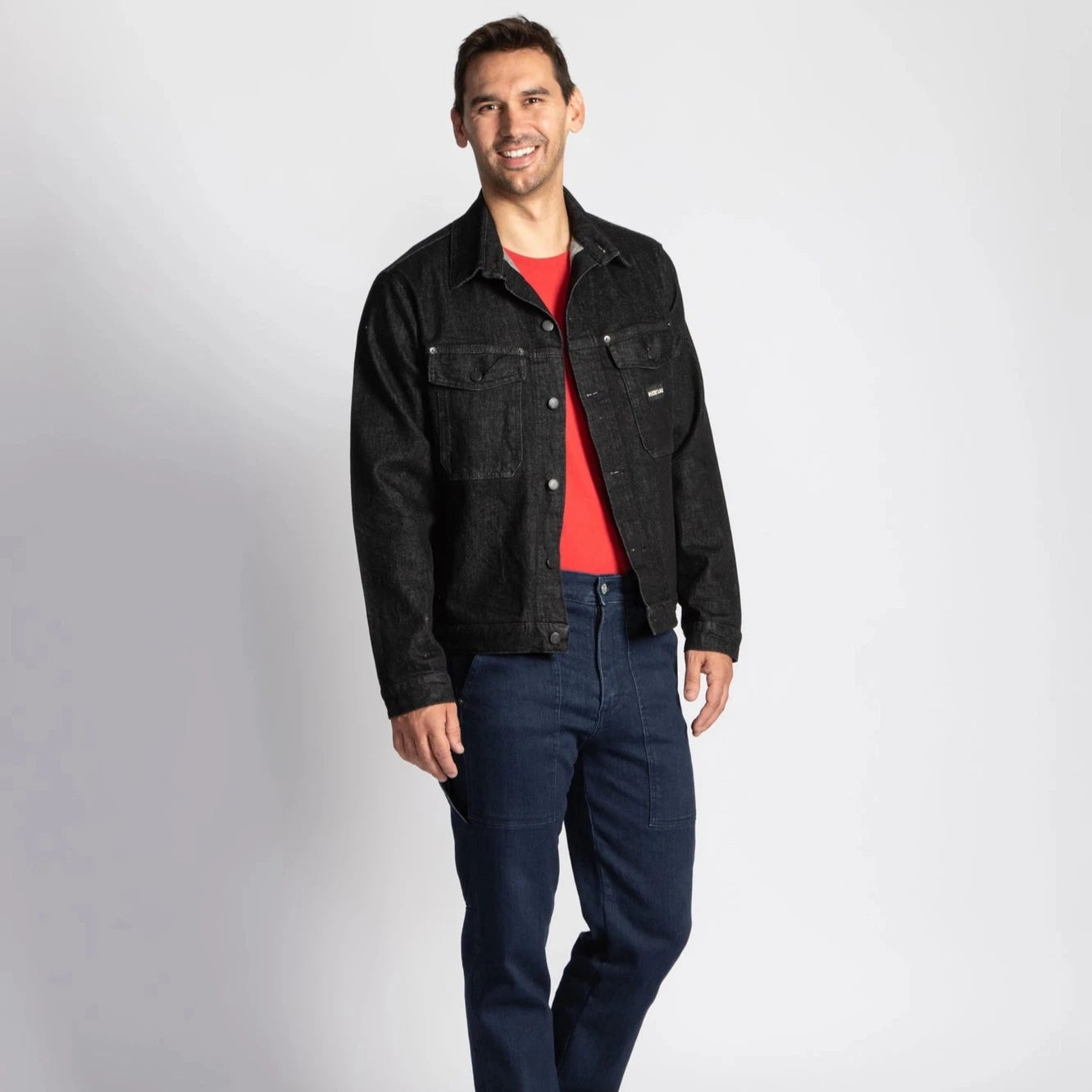 Heritage Workwear Gibson Jacket - Black Denim