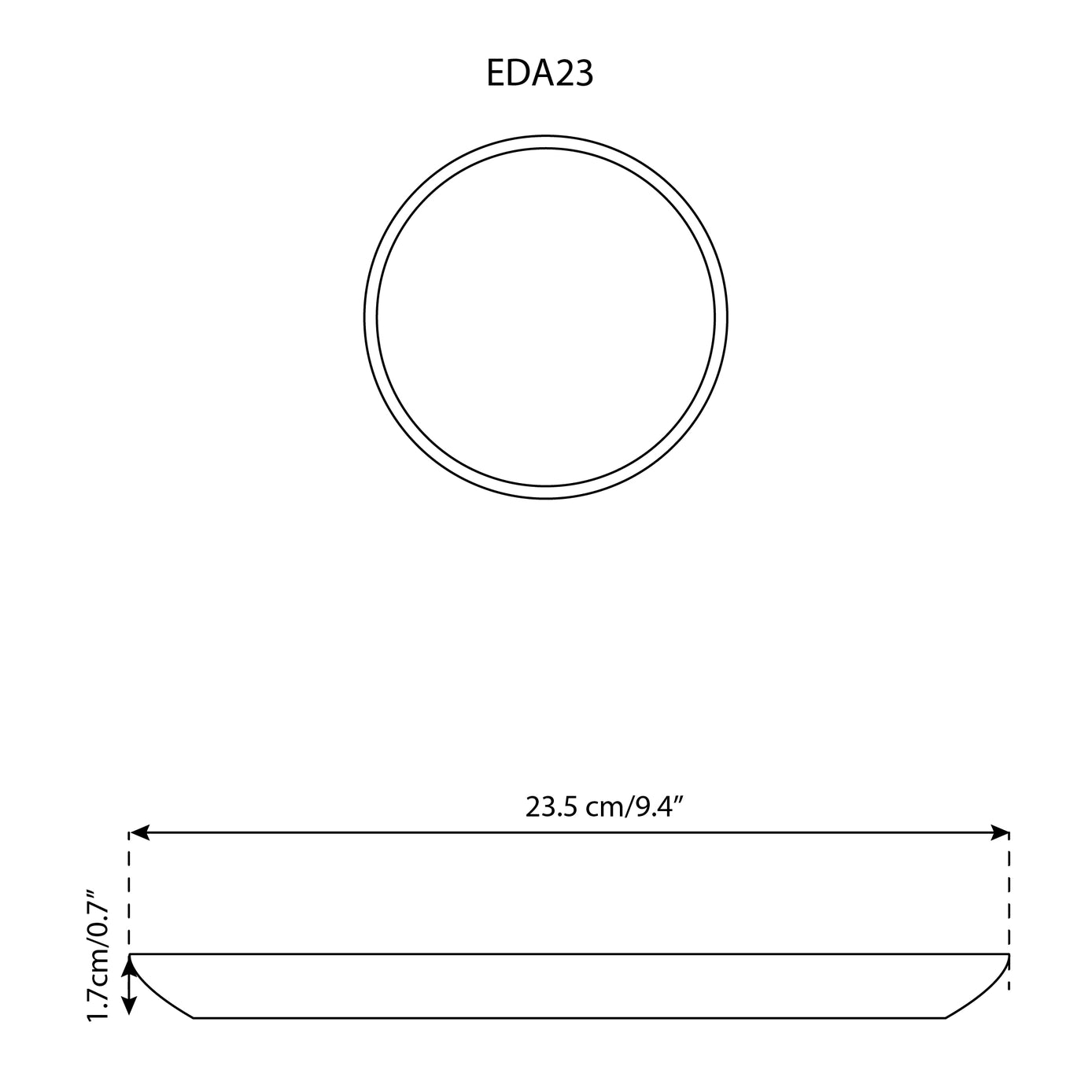 Stoneware Salad Plate - Set of 4