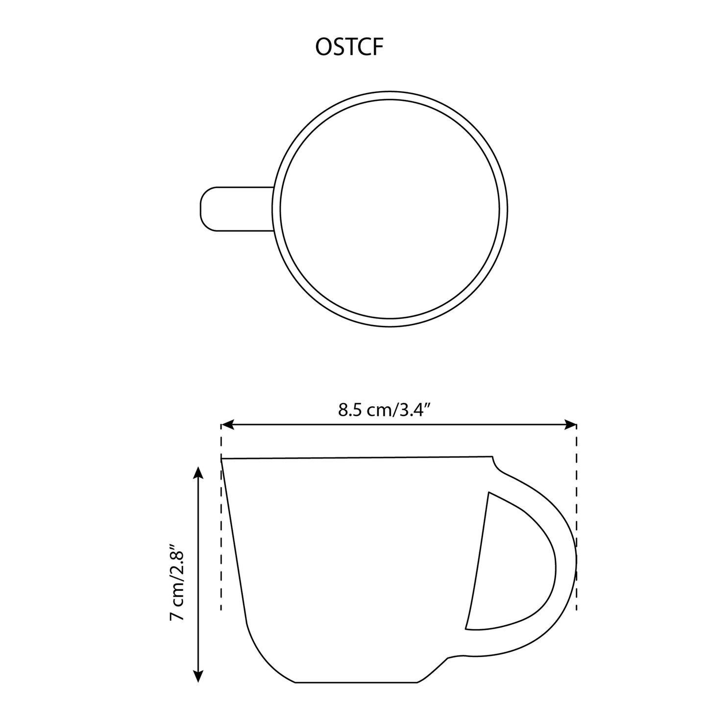 Stoneware Coffee Mug 6.7oz - Terracotta