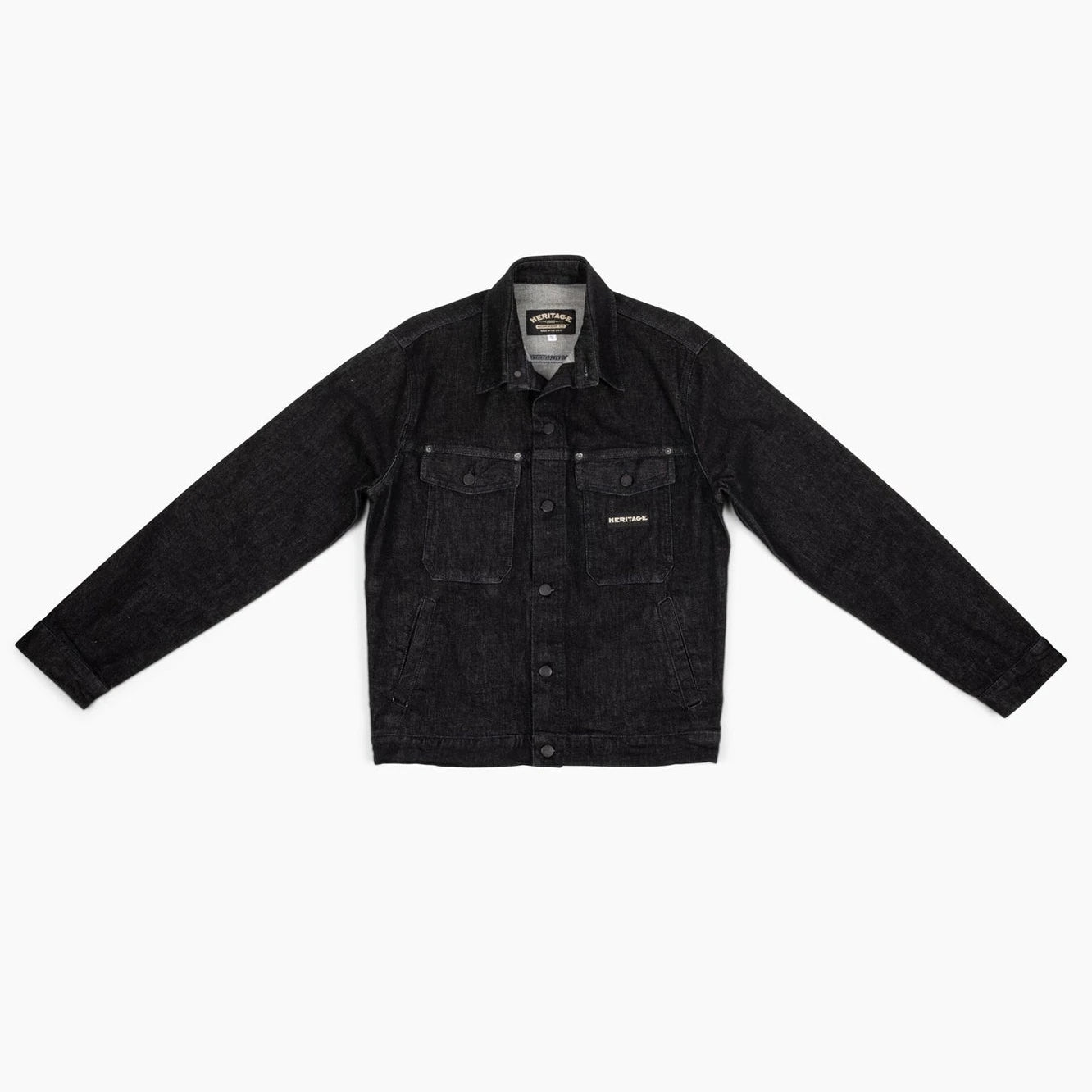 Heritage Workwear Gibson Jacket - Black Denim