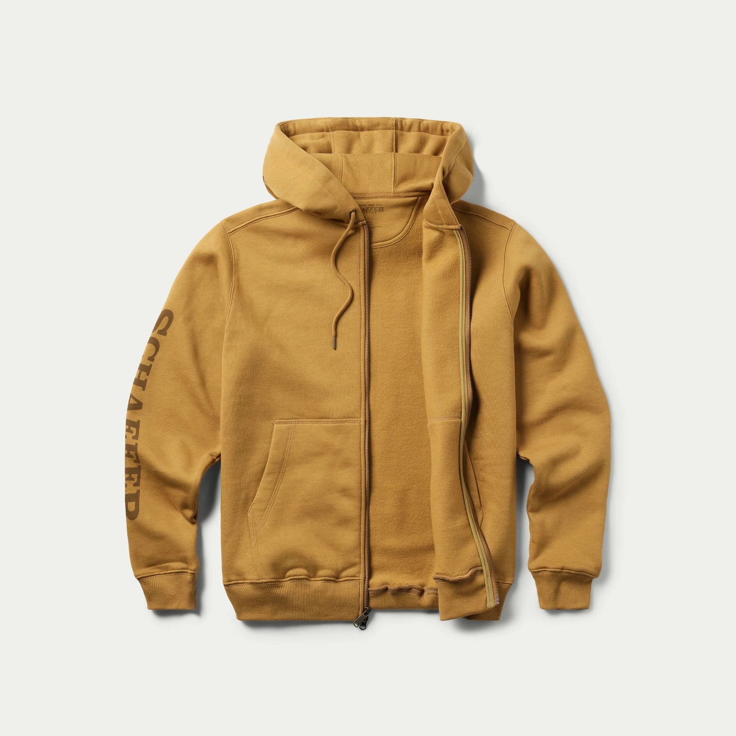 Full Zip Hoodie - Tan
