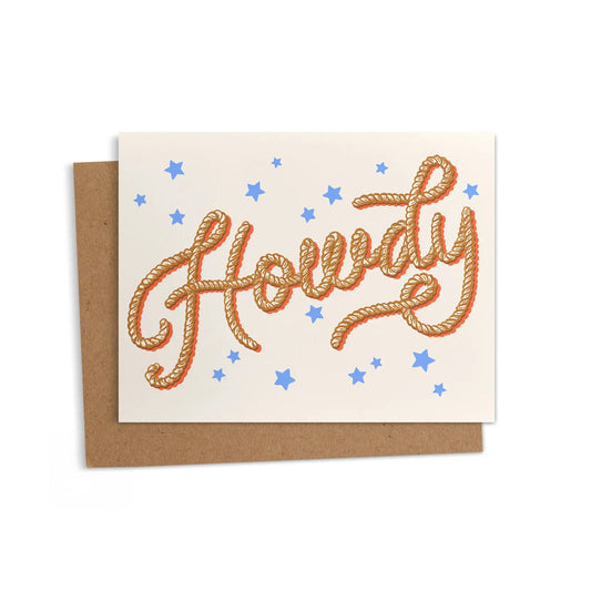 Greeting Card - Howdy