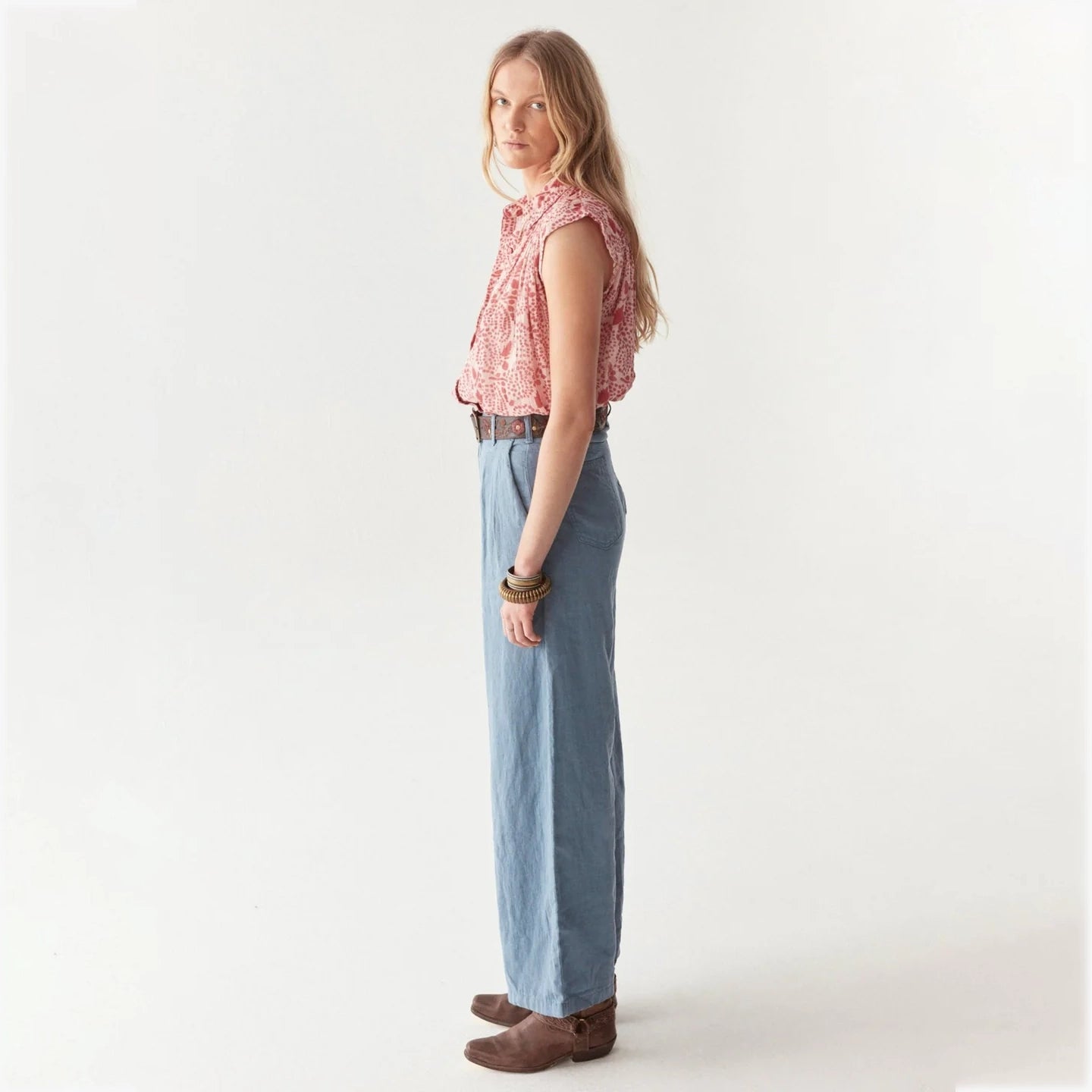 Lea Blouse - Pink Martini