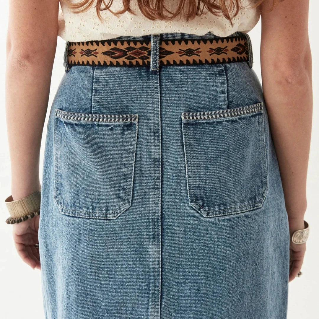 Parton Skirt - Western Blue