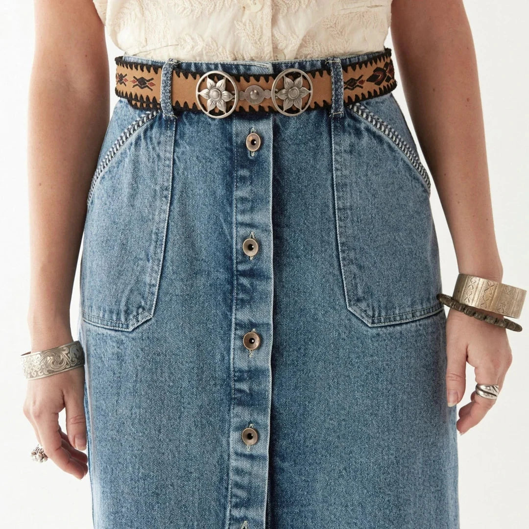 Parton Skirt - Western Blue