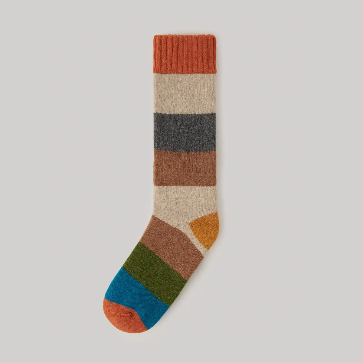 Striped Lambswool Socks
