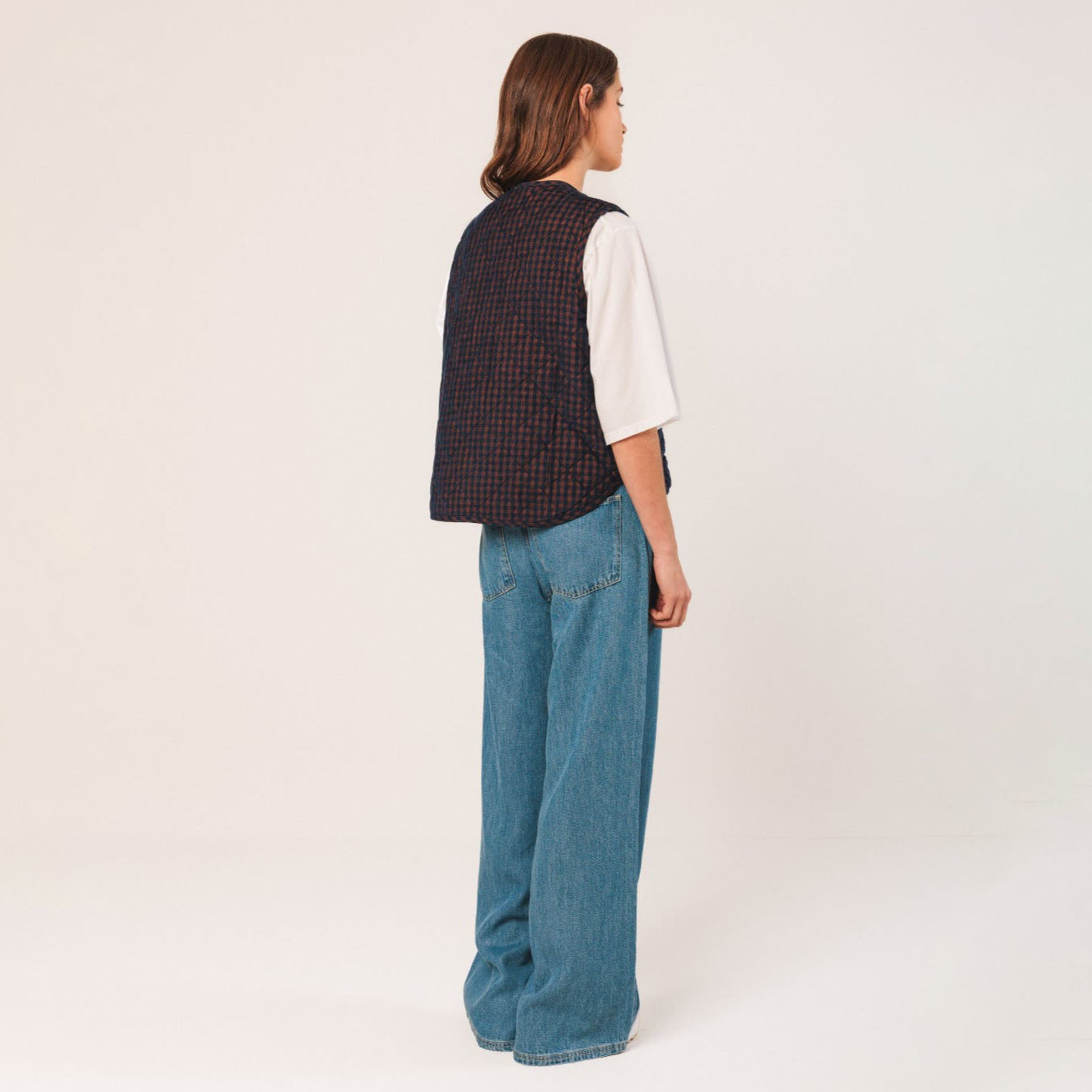 Quilted Corduroy Vest - Marino