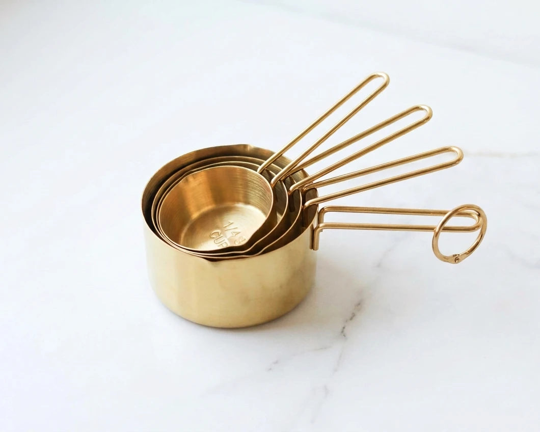 Auric Gold Stainless Steel Measuring Cup Set