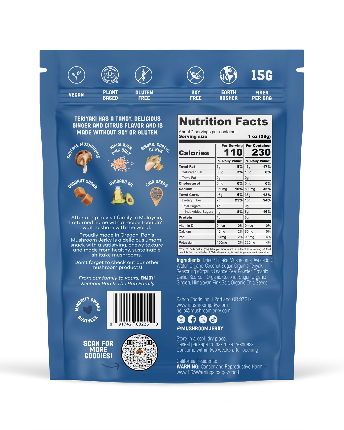 Pan's Mushroom Jerky