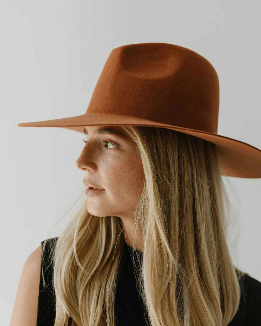 Emma Wide Brim Fedora Hat