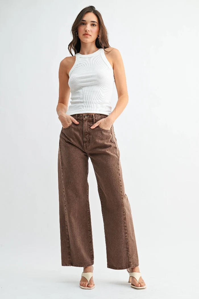 Barrel Jeans - Vintage Brown