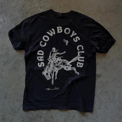 Sad Cowboy Club Tee - Black