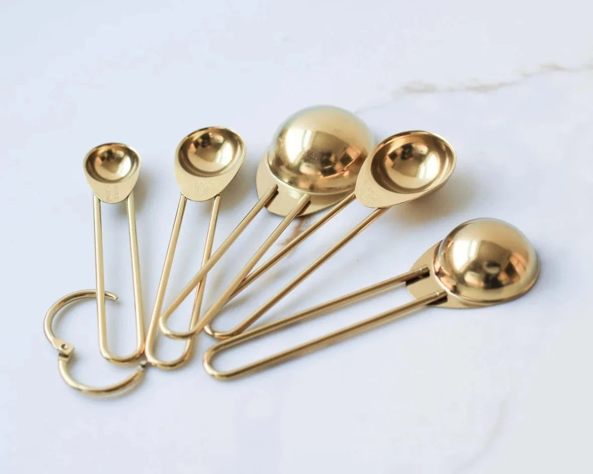 Auric Gold Stainless Steel Measuring Spoon Set