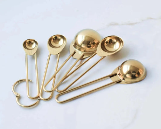 Auric Gold Stainless Steel Measuring Spoon Set