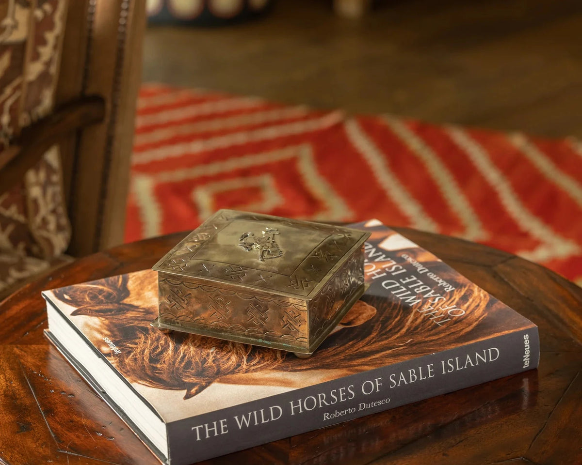 Handmade Stamped Bronco Box