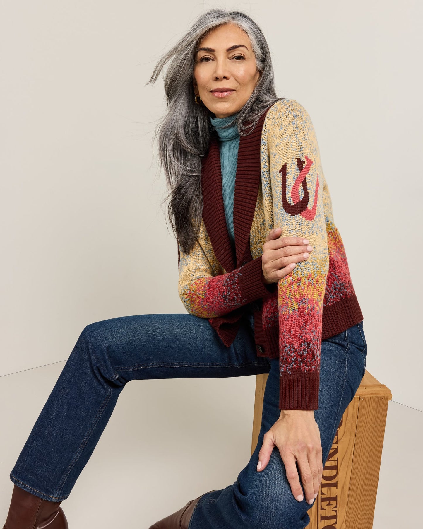 Western Scenic Cardigan