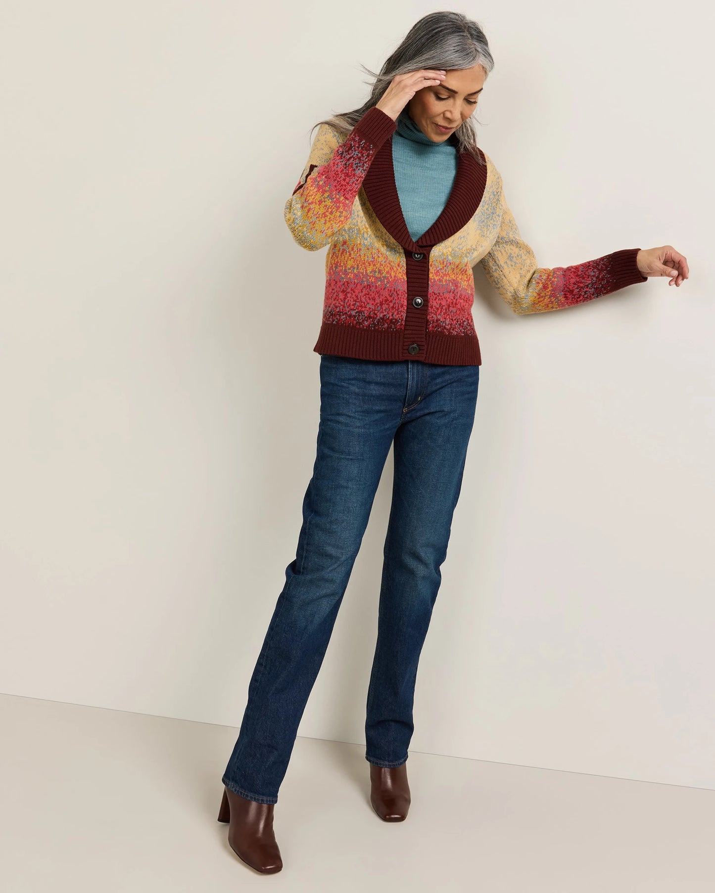 Western Scenic Cardigan