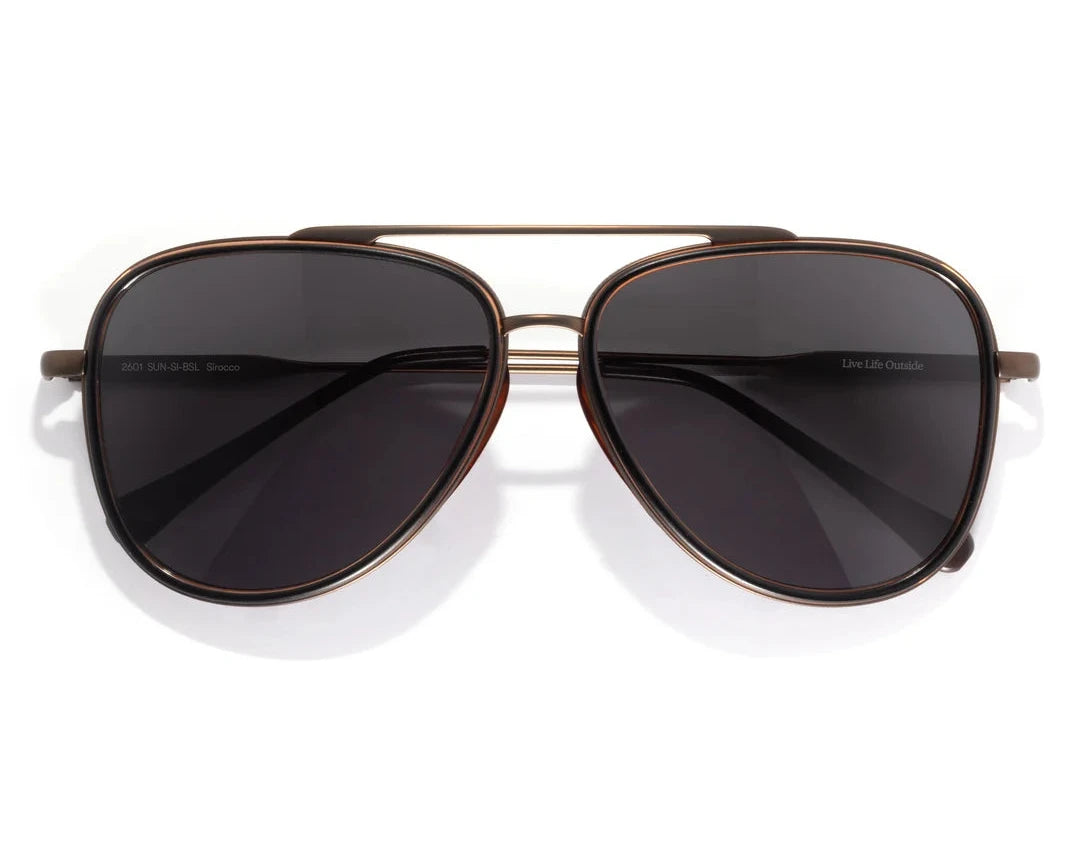Sirocco Sunglasses  - Black Copper Slate