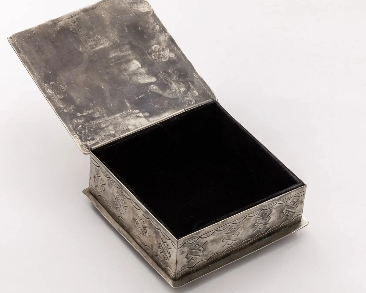 Handmade Stamped Bronco Box