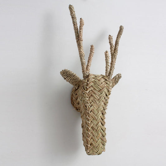 Woven Animal Head - Large Stag