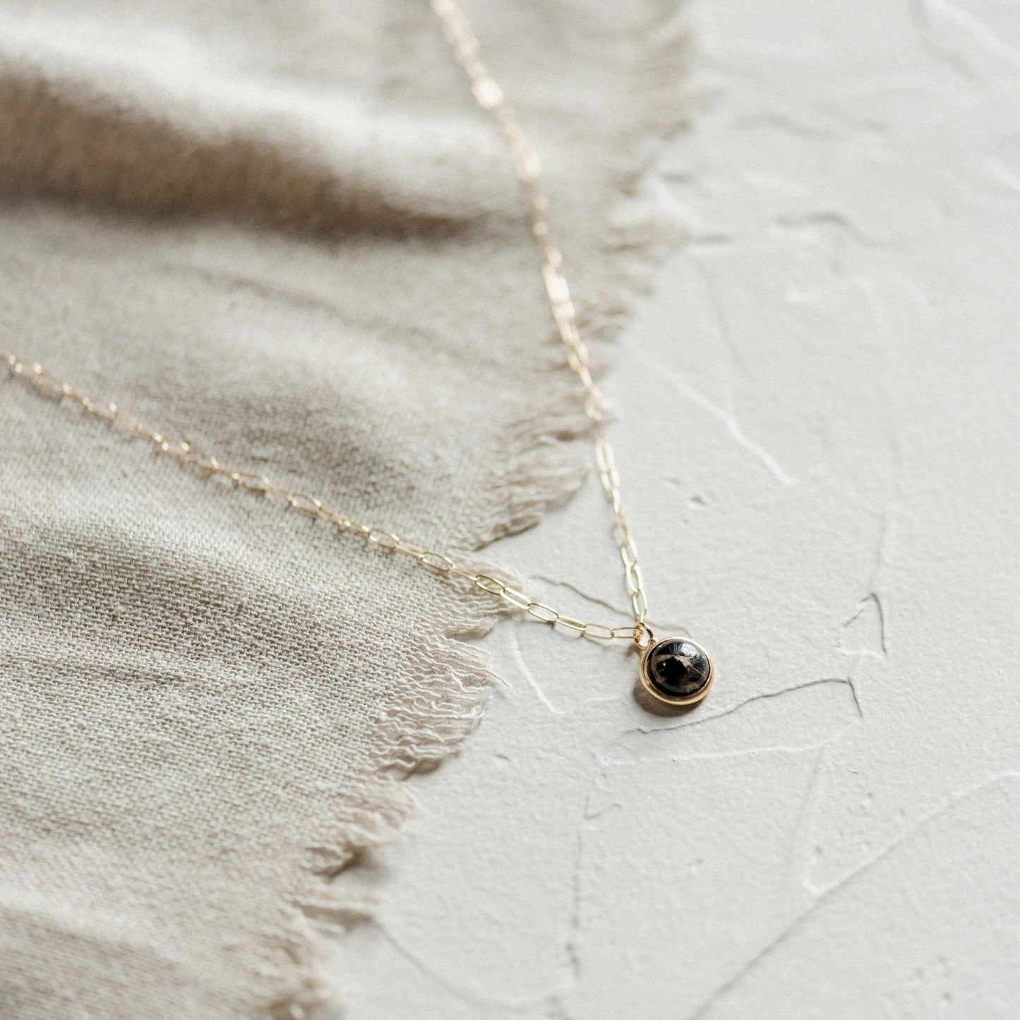 Hyalite Obsidian Stone Necklace