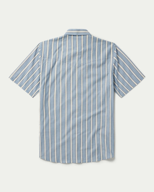 Short Sleeve Vintage Cotton Pearl Snap