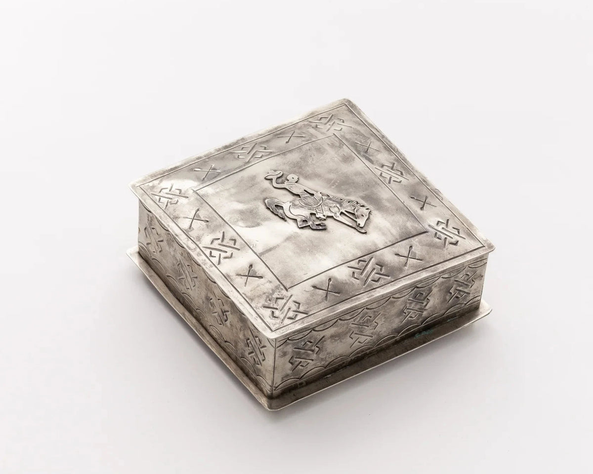 Handmade Stamped Bronco Box