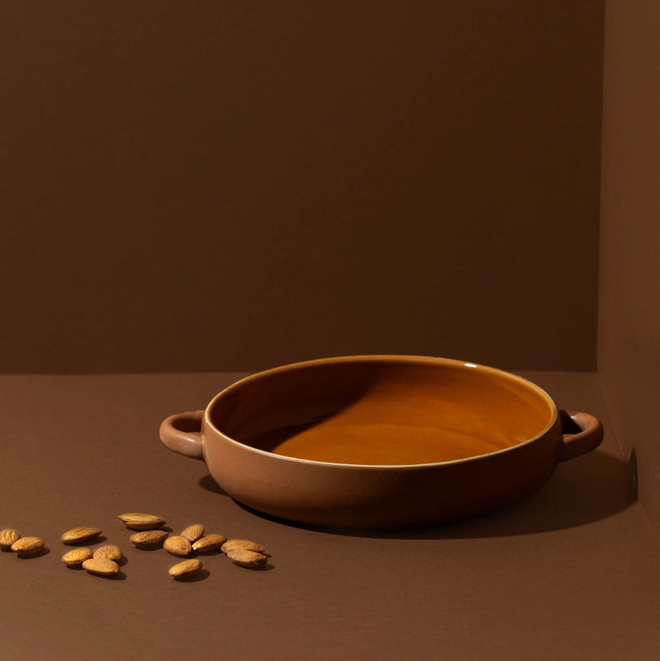 Stoneware Dinner Plate with Handles