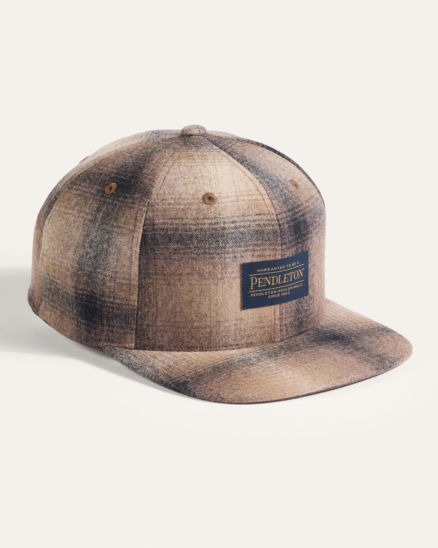 Flat Brim Wool Cap