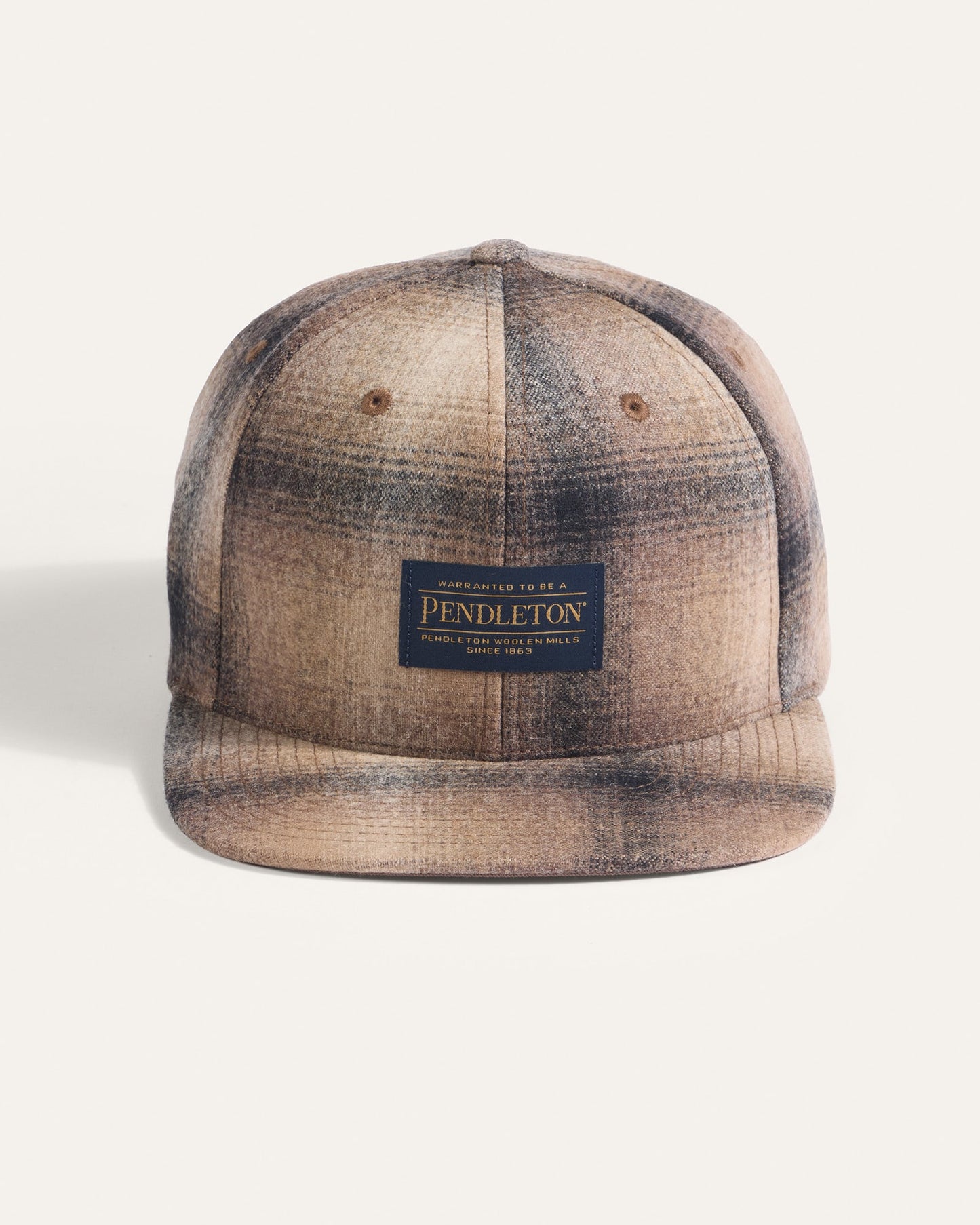 Flat Brim Wool Cap