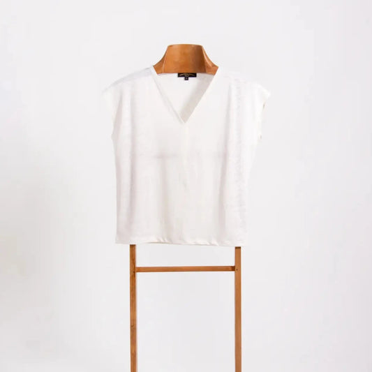 Linen Top - White