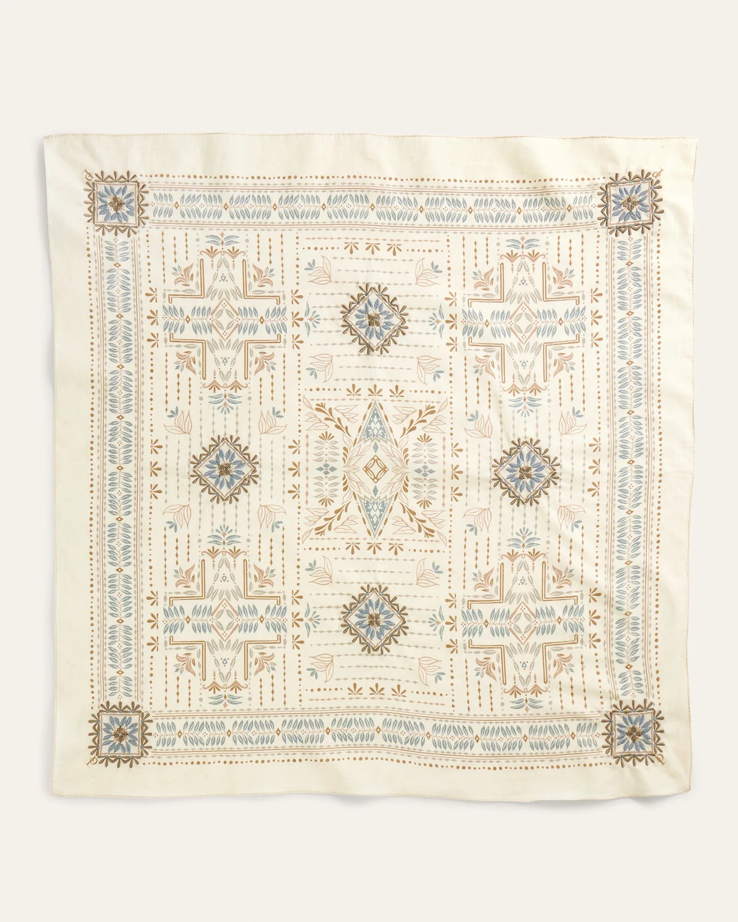 Laurel Grove Embroidered Bandana