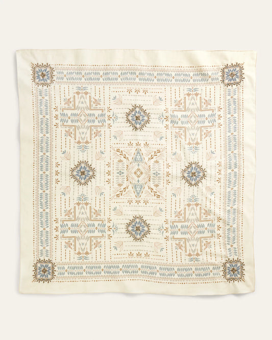 Laurel Grove Embroidered Bandana