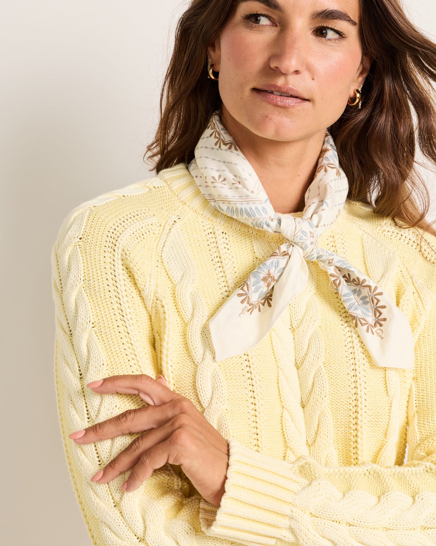 Laurel Grove Embroidered Bandana