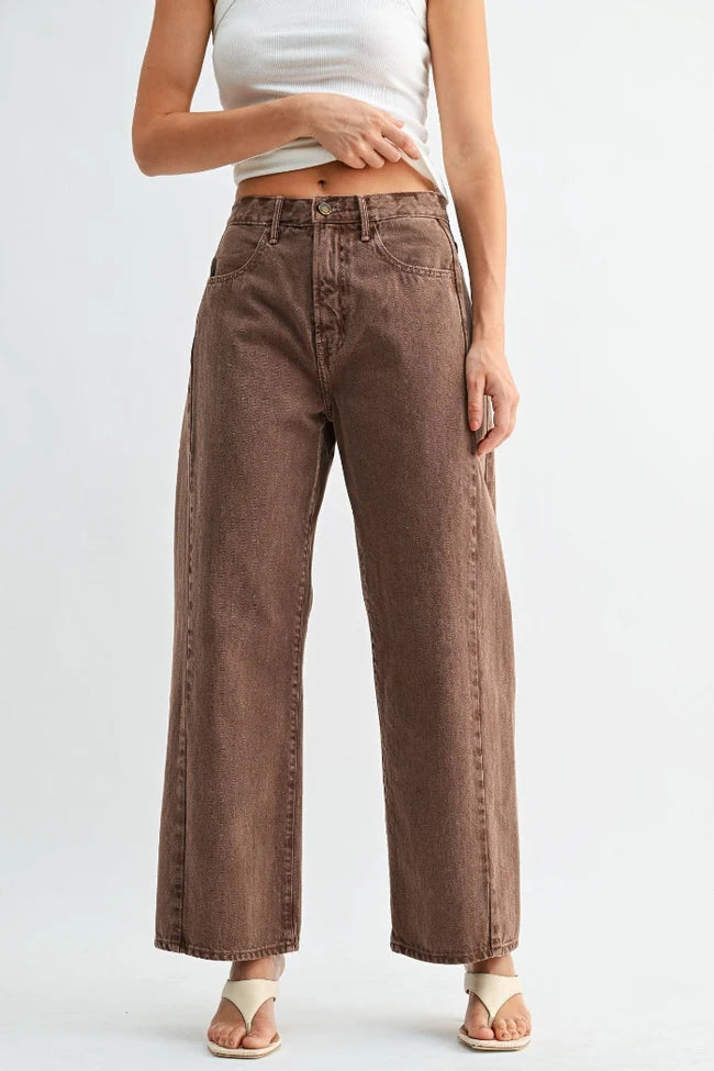 Barrel Jeans - Vintage Brown