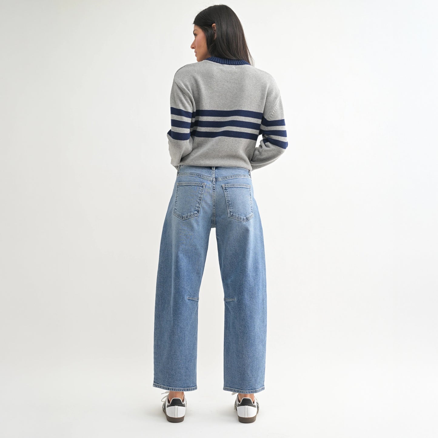 Utility Seamed Barrel Jeans