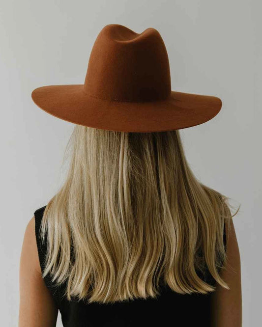 Emma Wide Brim Fedora Hat