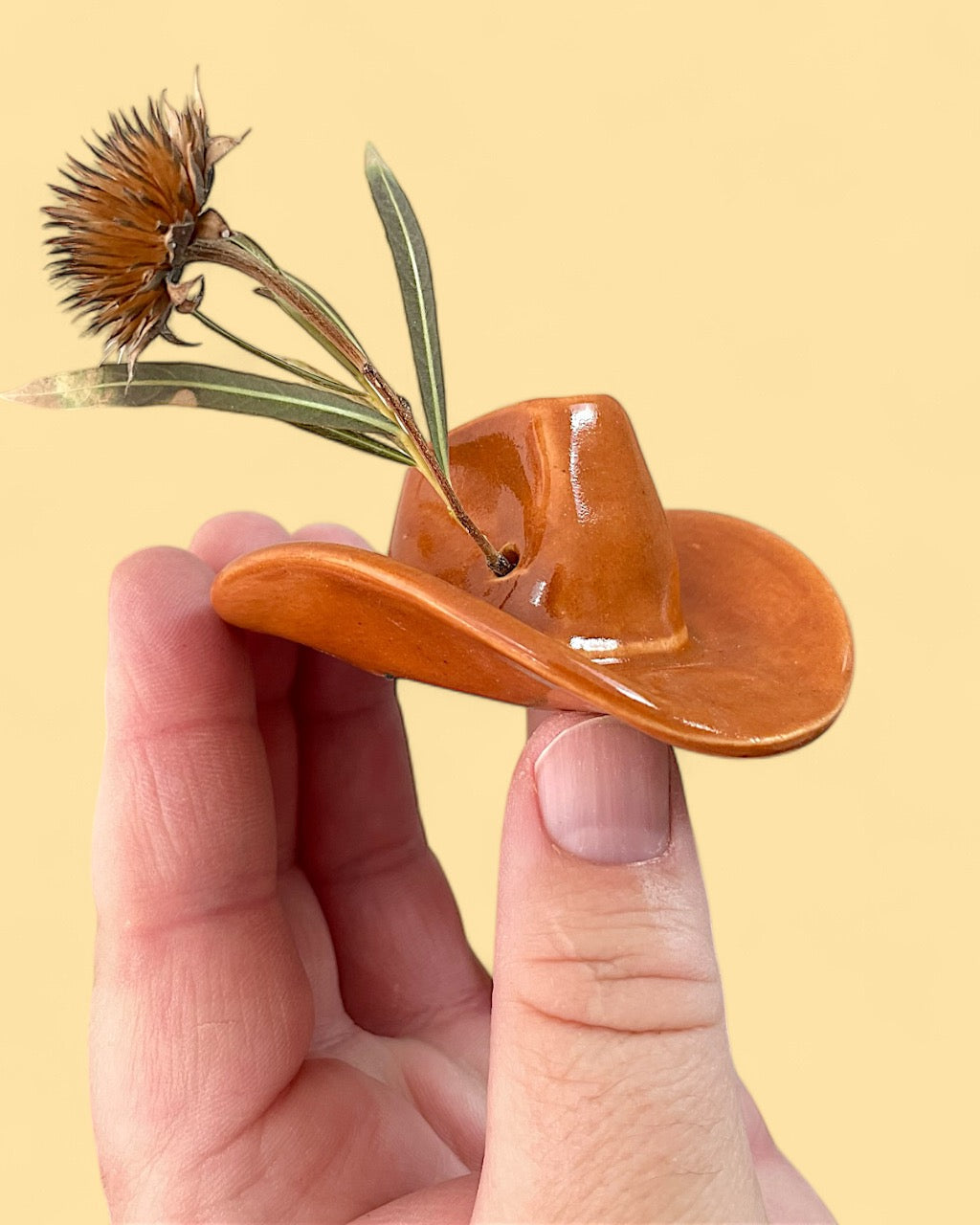 Ceramic Cowboy Hat
