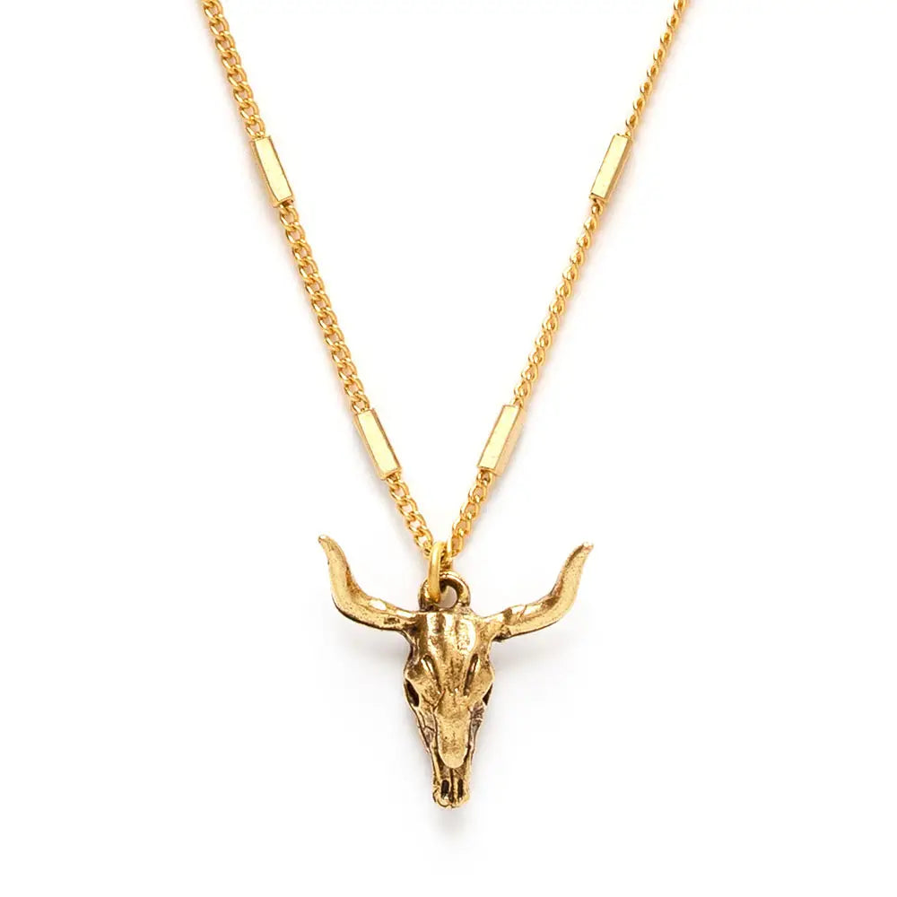 Longhorn Skull Necklace