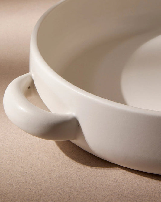 Stoneware Serving Plate with Handles