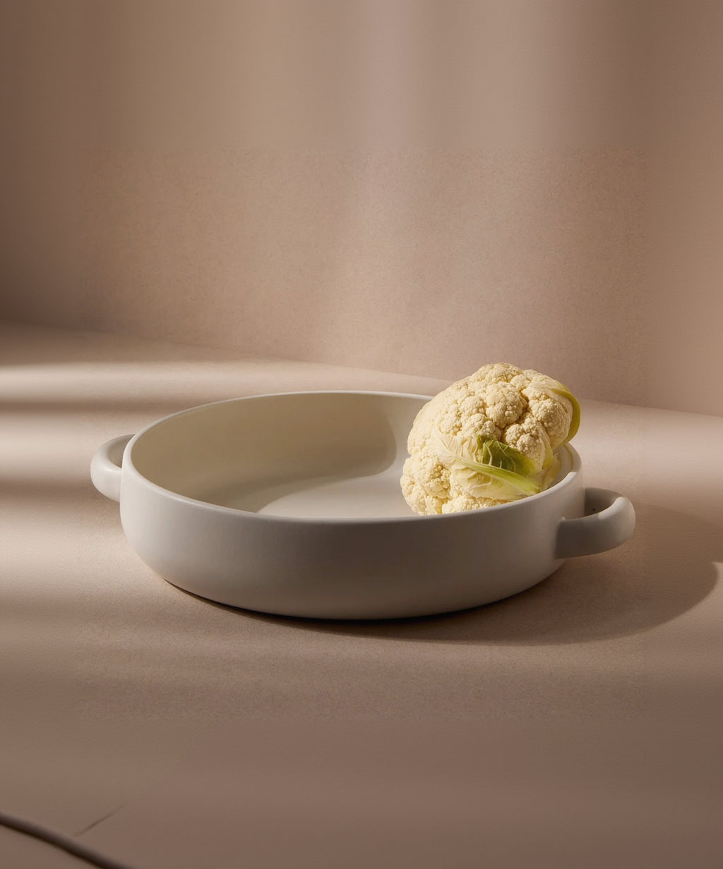 Stoneware Serving Plate with Handles