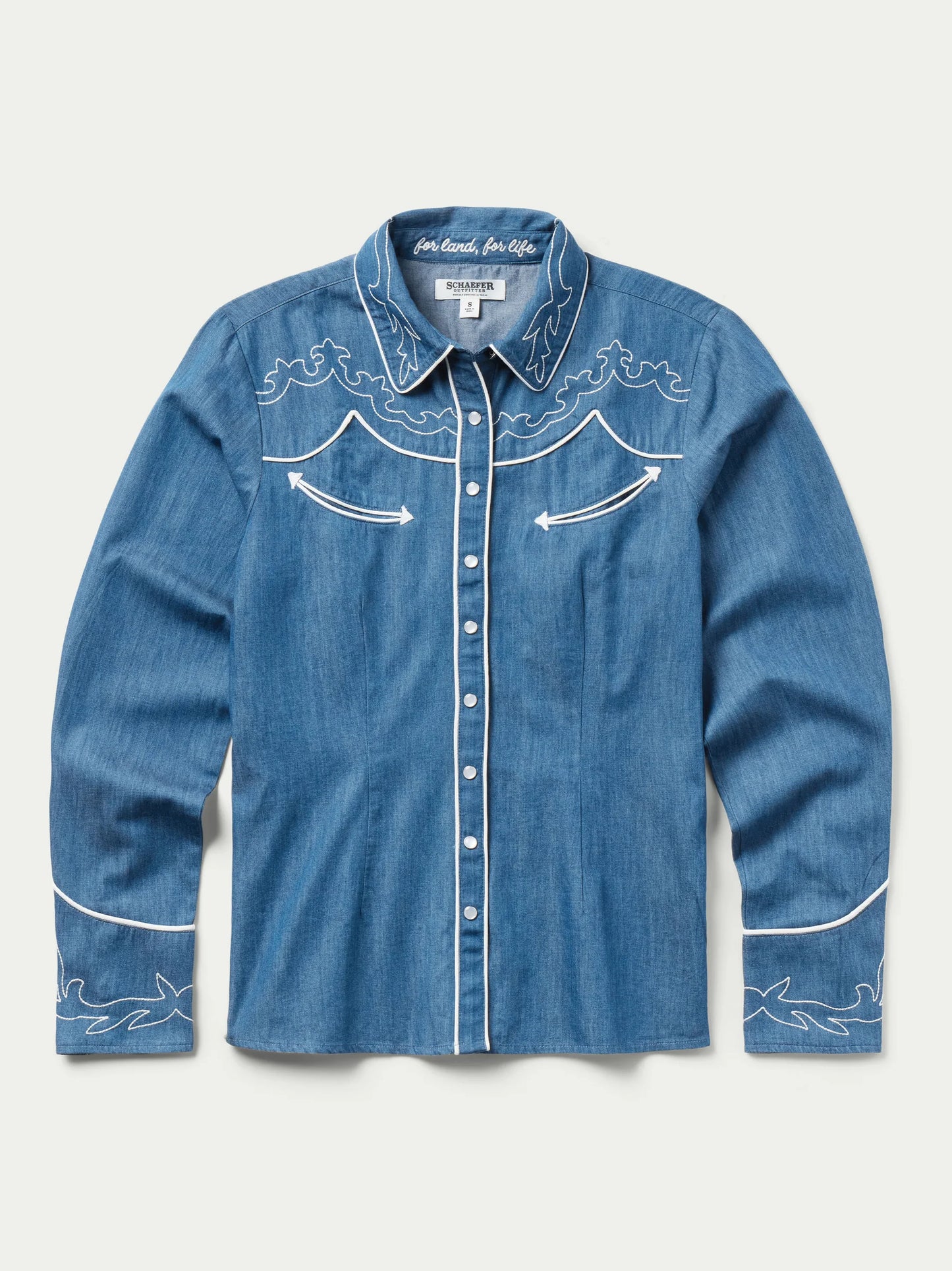 Dale Embroidered Pearl Snap Shirt