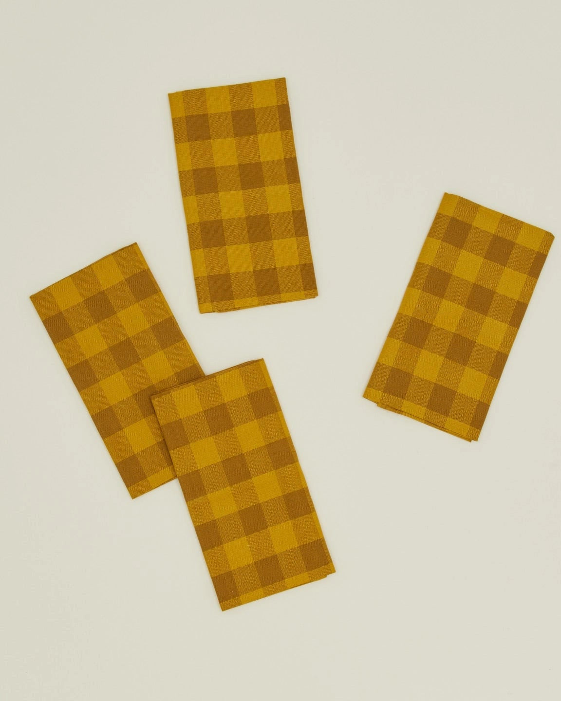 Large Gingham Dinner Napkins - Set of 4