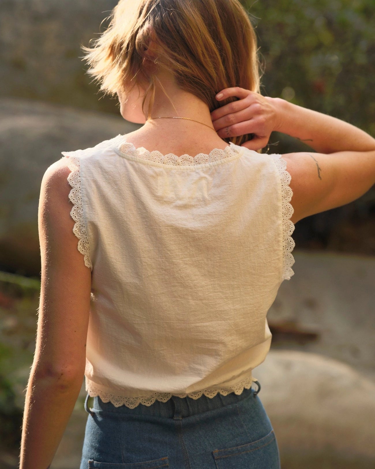 Helena Eyelet Top