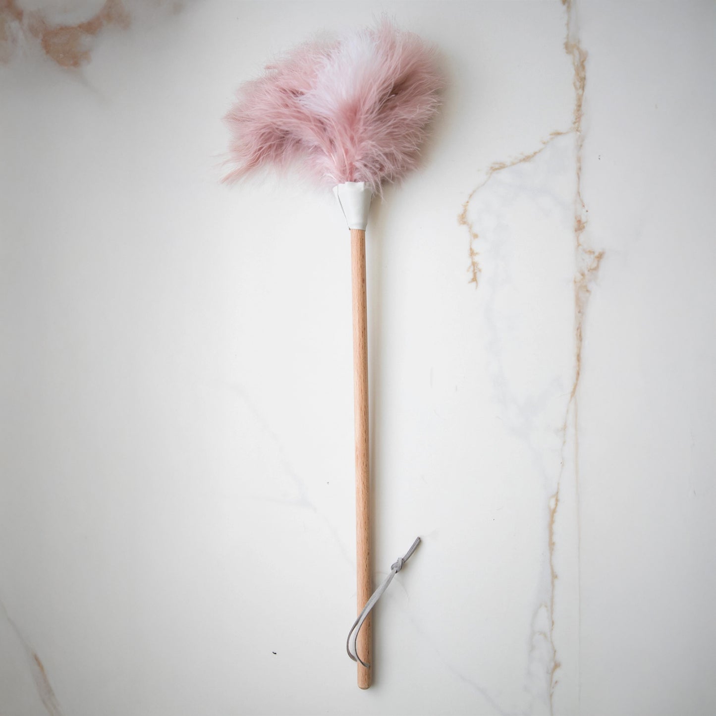 Pink Ostrich Feather Duster