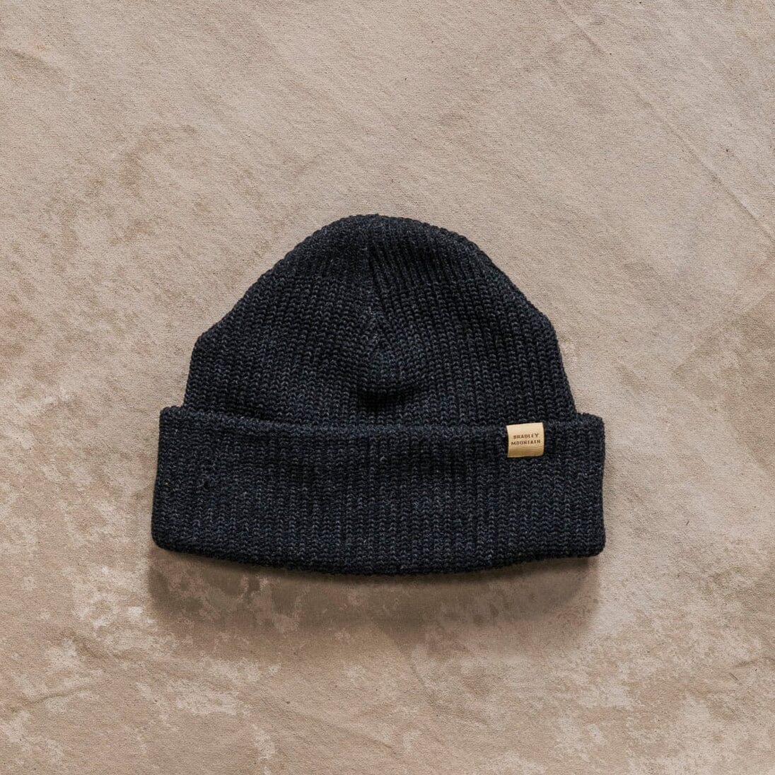 Upcycled Wool Watch Cap - Obsidian