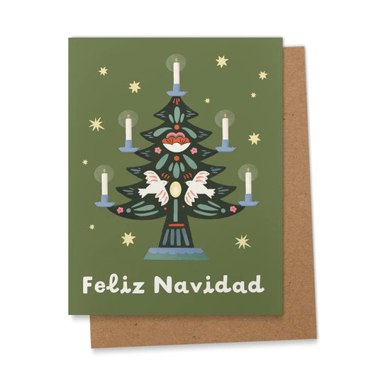 Greeting Card - Feliz Navidad Tree