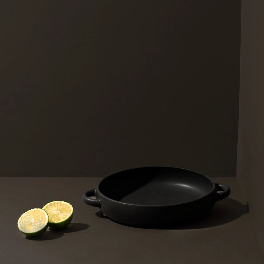 Stoneware Dinner Plate with Handles