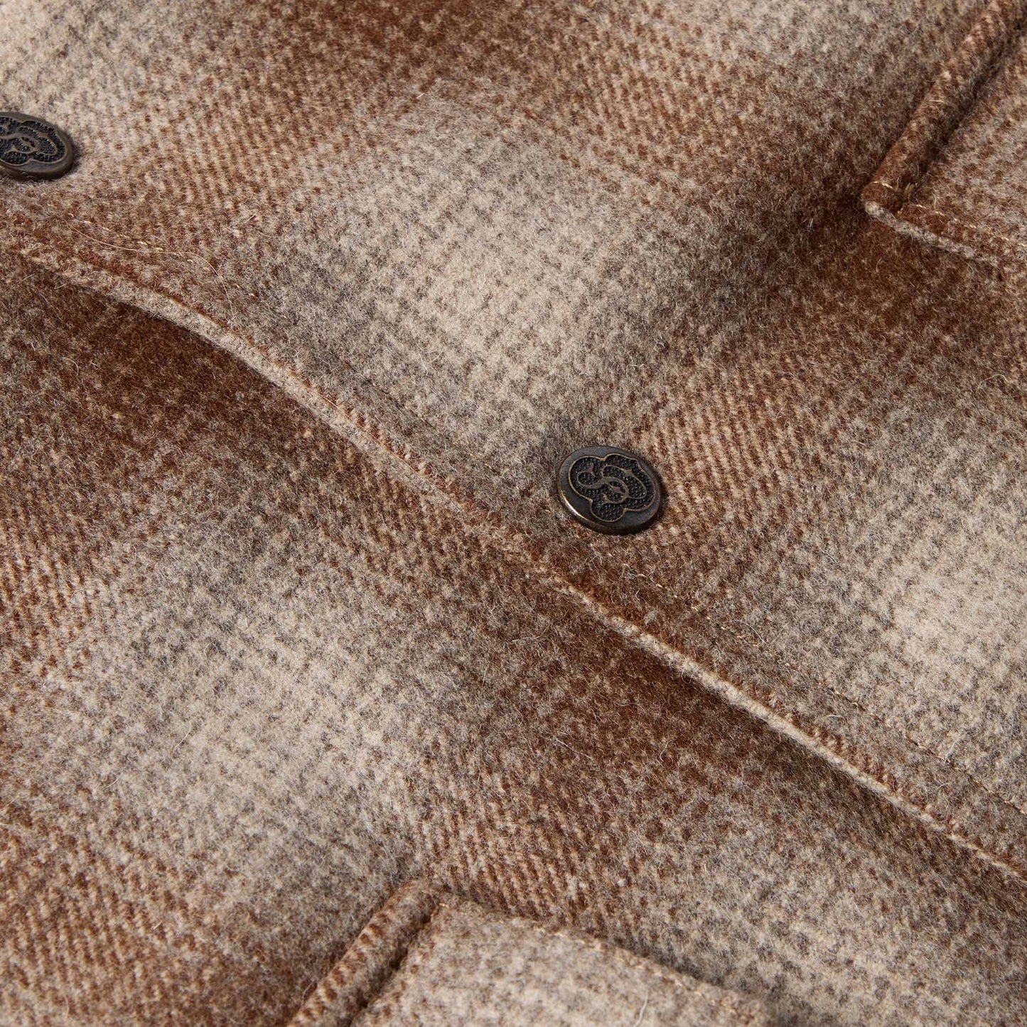 Wool Coat With Shearling Collar