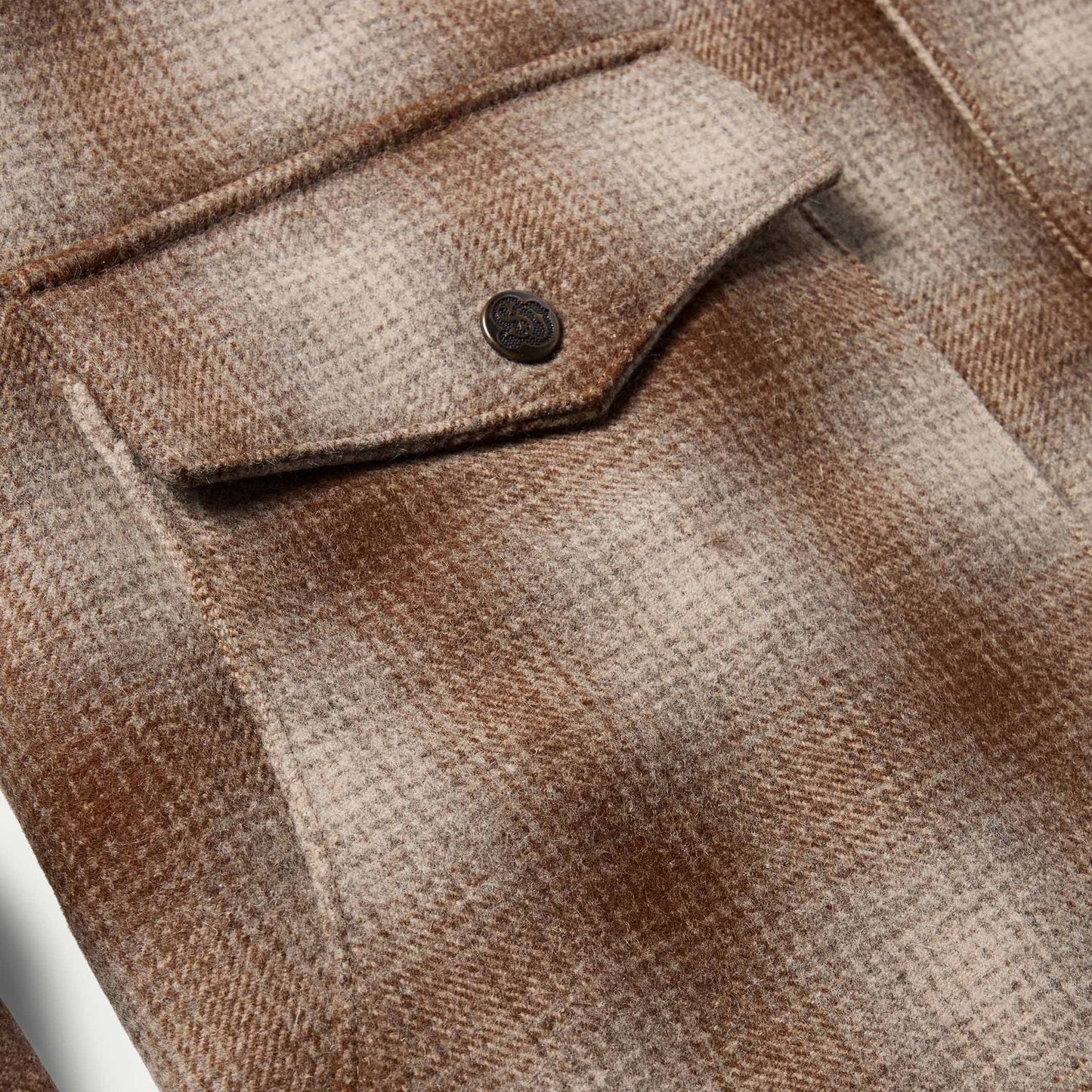 Wool Coat With Shearling Collar